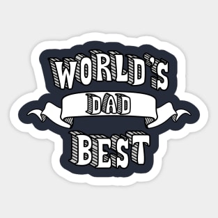 World's Best Dad Sticker